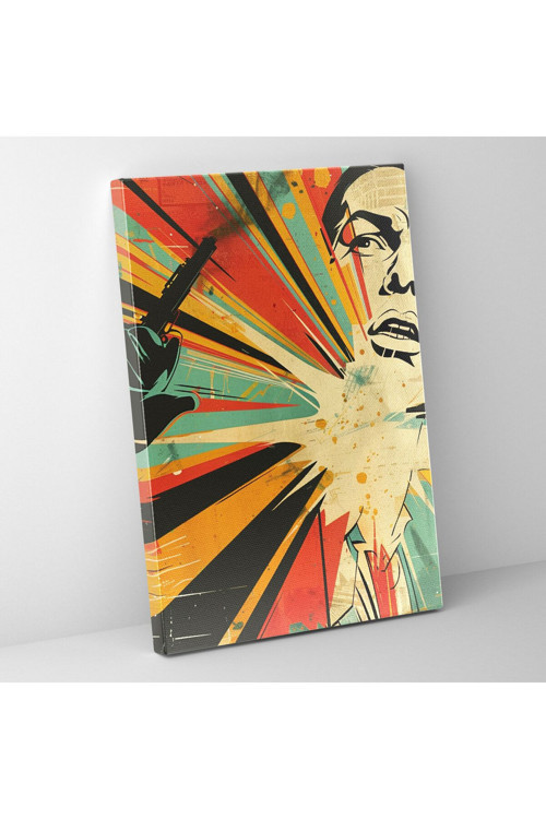 Art Deco Pop Art Duvar Dekorasyonu, Klasisizm ve Popart, Kanvas Tablo, Art Deco Pop Art