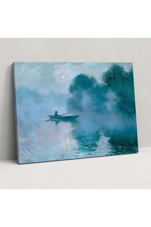 Sisli Seine Nehri Claude Monet Kanvas Tablo, Claude Monet, Ev Dekorasyonu