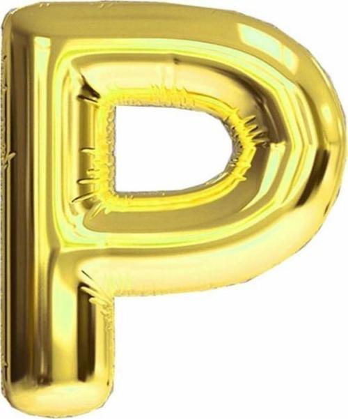 Folyo Balon 100 Cm Harf Şişirilmemiş Altın (P Harfi) 02139
