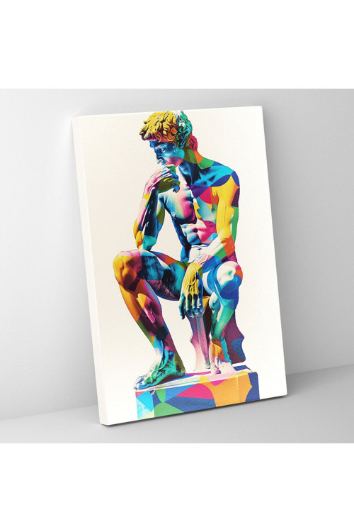 Pop Art Duvar Süslemeli Klasisizm, Klasisizm Ve Popart, Kanvas Tablo