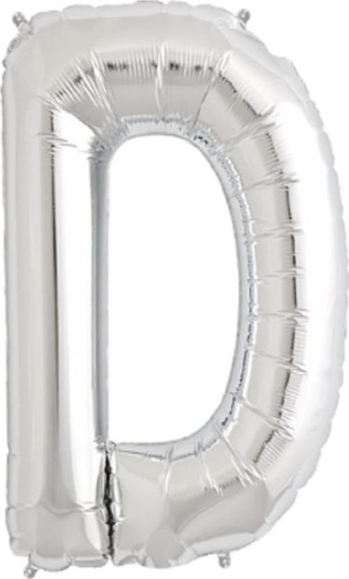 Folyo Balon 100 Cm Harf Şişirilmemiş Gümüş (D Harfi) 01357