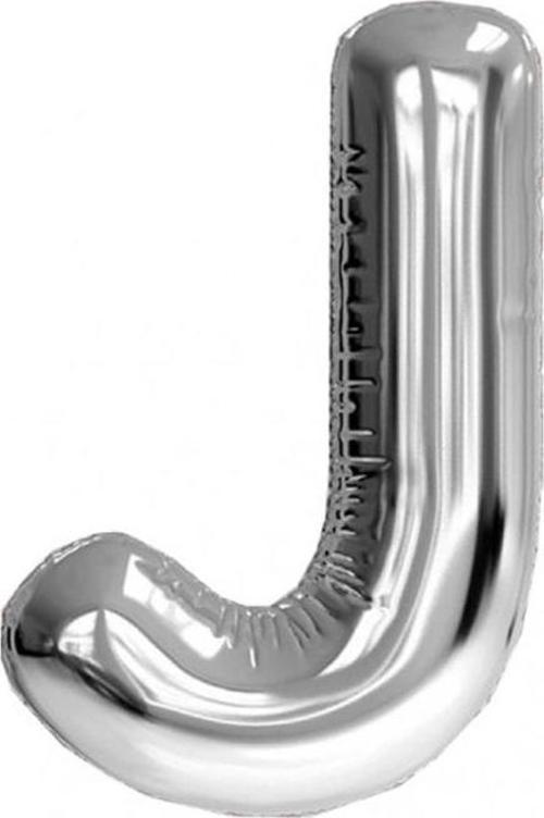 Folyo Balon 100 Cm Harf Şişirilmemiş Gümüş (J Harfi) 01823
