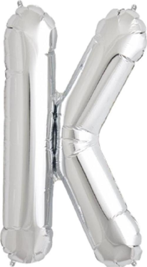 Folyo Balon 100 Cm Harf Şişirilmemiş Gümüş (K Harfi) 01824