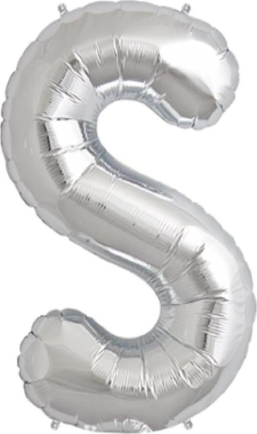 Folyo Balon 100 Cm Harf Şişirilmemiş Gümüş (S Harfi) 00855