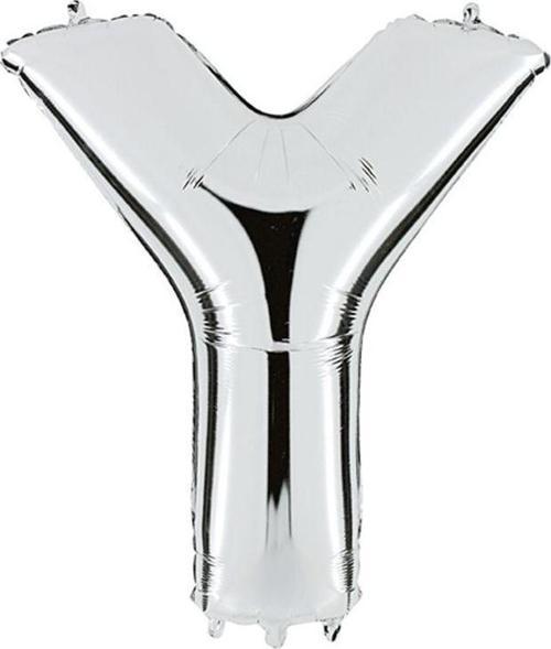 Folyo Balon 100 Cm Harf Şişirilmemiş Gümüş (Y Harfi) 01757