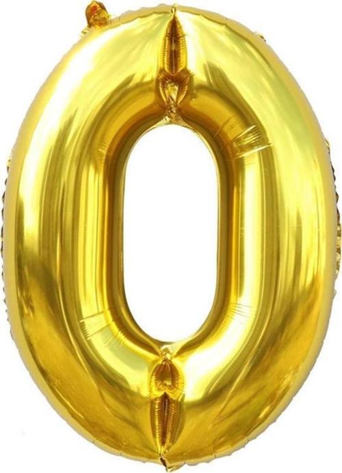 Folyo Balon 100 Cm Rakam Şişirilmemiş Altın (0 Rakamı) 10771