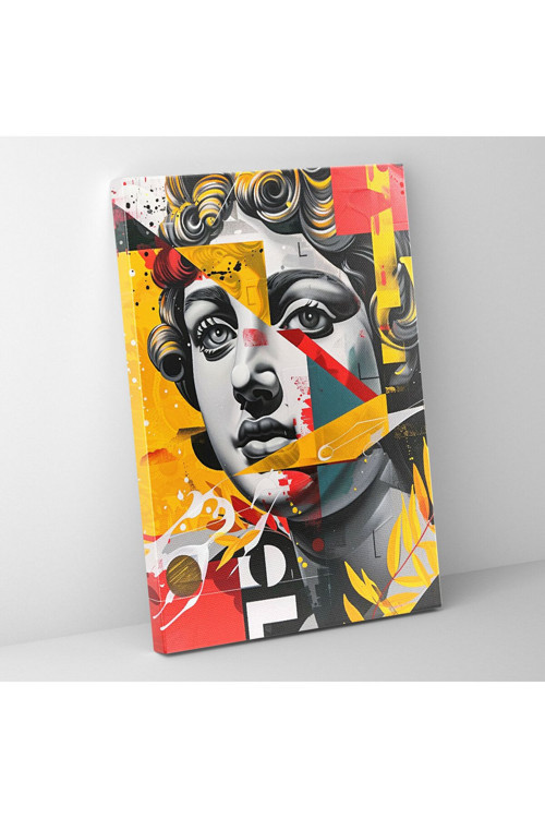 Pop Art ile Klasisizm Duvar Tablosu, Klasisizm ve Popart, Duvar Tablosu, Kanvas Tablo