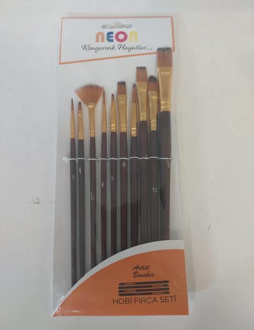 Resim Fırçası Seti 10 Lu Hkd-75