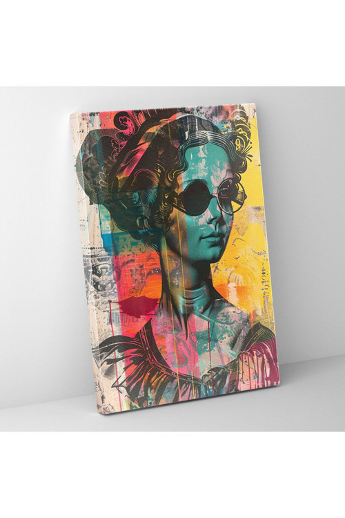 Pop Art Klasisizm Kanvas Tablo, Klasisizm Ve Popart, Kanvas Tablo, Kanvas Tablo