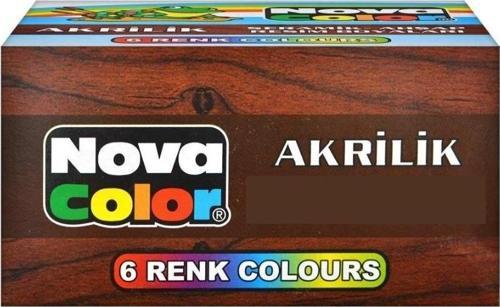 Akrilik Boya Şişe 6 Renk Set 17 Ml NC-2006