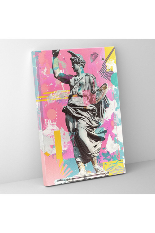 Yunan Mitolojisi Pop Art Duvar Tablosu, Klasisizm ve Popart, Kanvas Tablo, Duvar Dekorasyonu