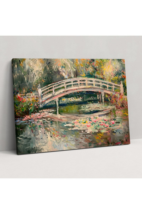 Empresyonist Köprü Claude Monet Kanvas Tablo, Claude Monet, Kanvas Tablo, Gölet