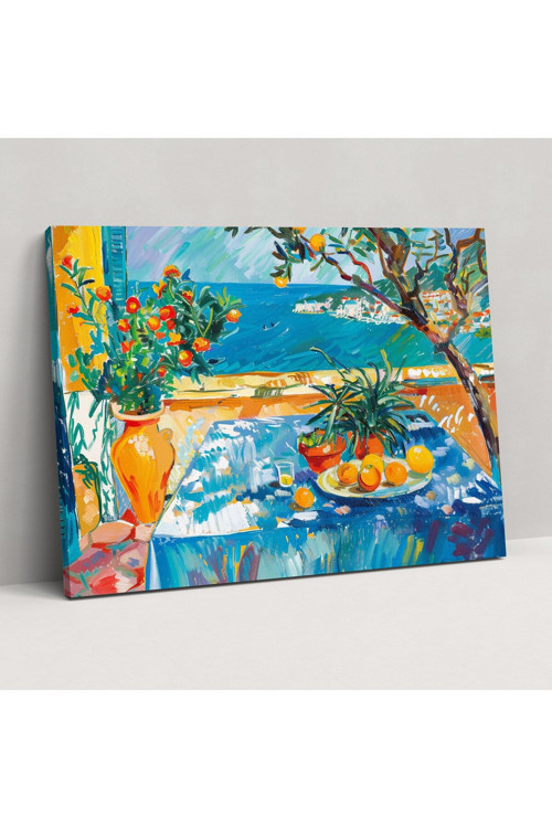 Henri Matisse Akdeniz Manzarası Kanvas Tablo, Henri Matisse, Akdeniz Manzarası