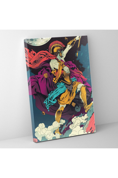 Yunan Mitolojisi Pop Art Kanvas Tablo, Klasisizm Ve Popart, Duvar Dekorasyonu