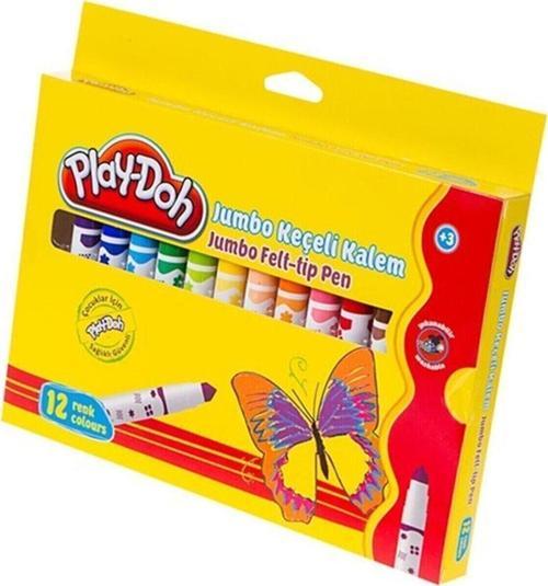 Keçeli Kalem Jumbo 6 Mm 12 Renk Play-Ke020