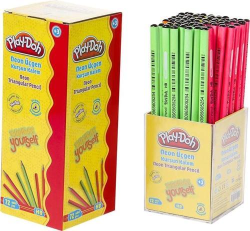 Kurşun Kalem Neon Üçgen Hb Uç Kk011 (72 Li Paket)
