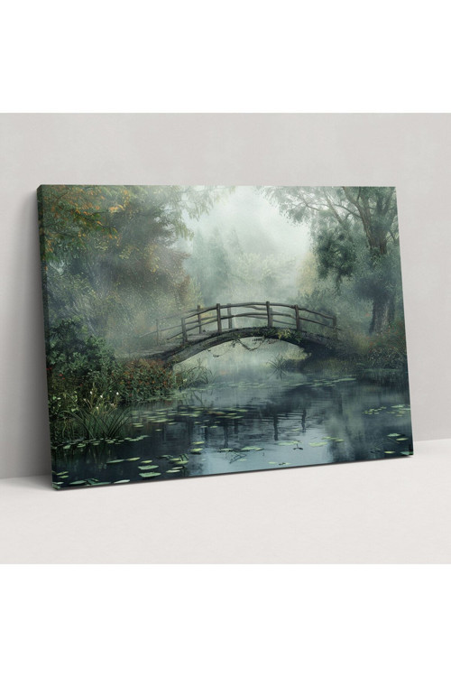 Puslu Sabah Manzarası Duvar Tablosu, Claude Monet, Kanvas Tablo
