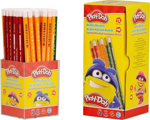 Kurşun Kalem Renkli Üçgen (72 Li Stand) Play-Kk006