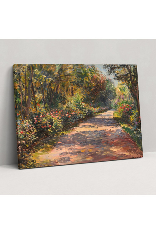 Bahçede Yol Claude Monet Kanvas Tablo, Claude Monet, Duvar Tablosu, Ev Dekorasyonu
