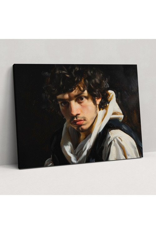 Yoğun Bakış Kanvas Tablo, Caravaggio Tarzı Duvar Dekorasyonu, Caravaggio, Ev Dekorasyonu