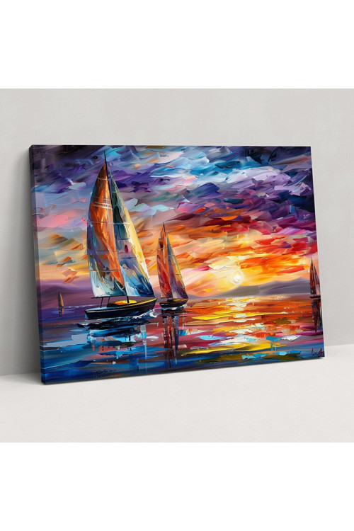 Leonid Afremov Rüya gibi Deniz Manzarası Kanvas Tablo, Leonid Afremov, Ev Dekorasyonu