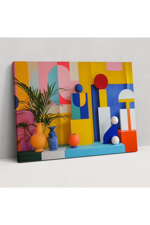 Henri Matisse Geometrik Kanvas Tablo, Henri Matisse, Duvar Dekorasyonu, Geometrik Şekiller