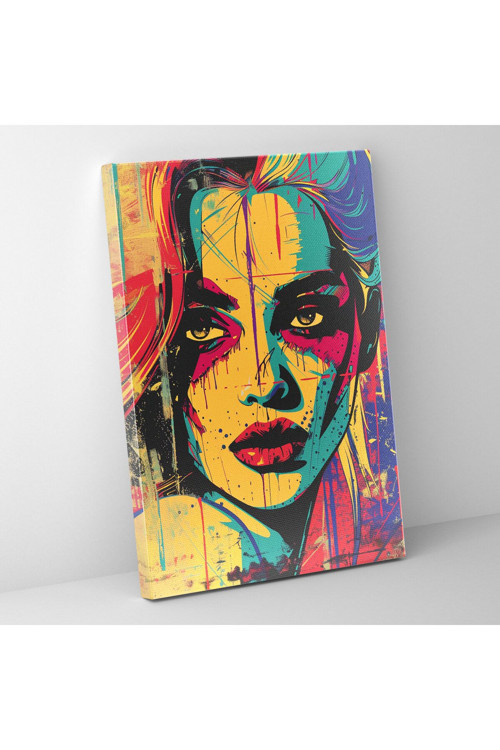 Popart Tarzı Kanvas Tablo - Popart, Kanvas Tablo, Ev Dekorasyonu, Kanvas Tablo