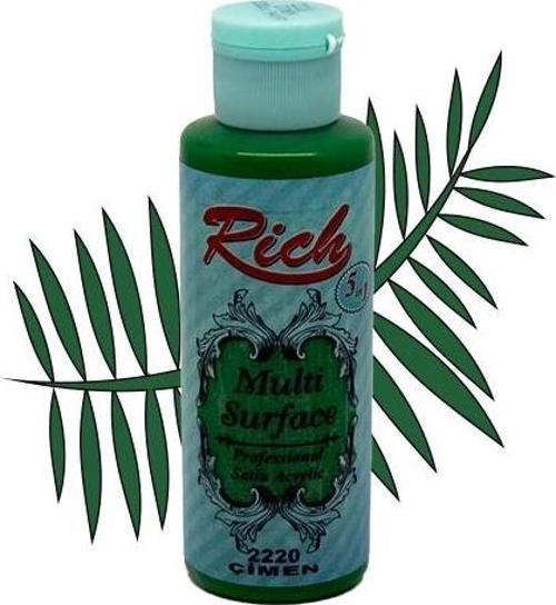 Multi Surface Profesyonel Saten Akrilik Boya 120 Cc Çimen 2220