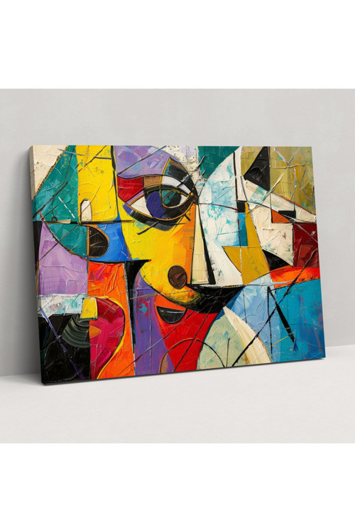 Pablo Picasso Kübist Soyut Kanvas Tablo, Pablo Picasso, Duvar Tablosu