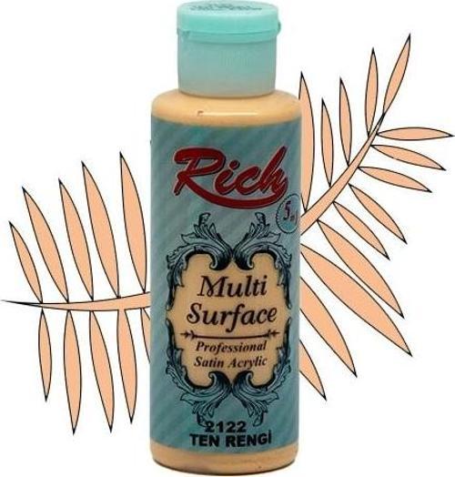 Multi Surface Profesyonel Saten Akrilik Boya 120 Cc Ten Rengi 2122