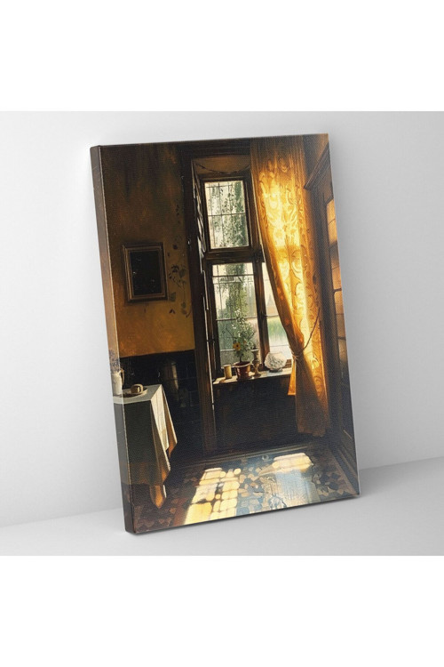 Johannes Vermeer Huzurlu Ev İçi Kanvas Tablo, Johannes Vermeer, Duvar Tablosu