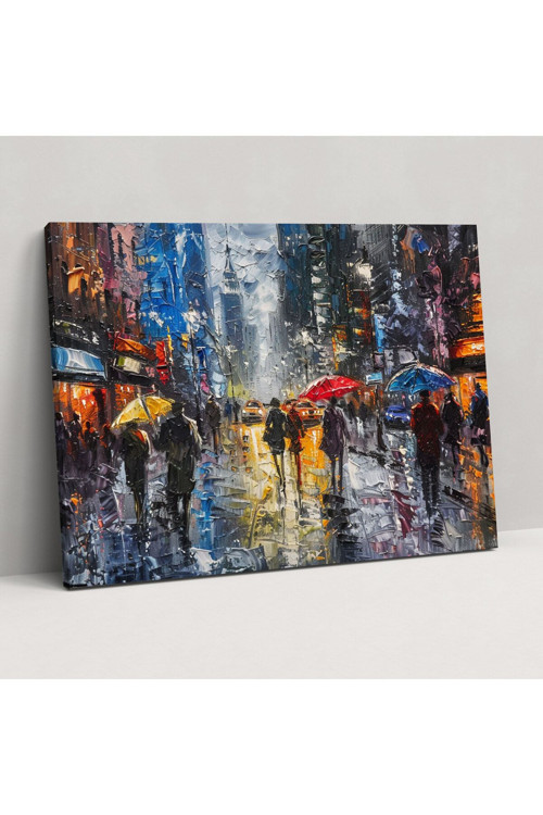 Şehir Sokağı Leonid Afremov Duvar Dekorasyonu, Leonid Afremov, Ev Dekorasyonu, Kanvas Tablo