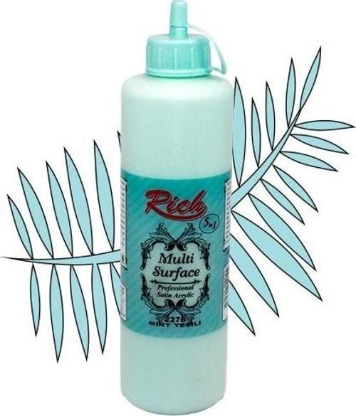 Multi Surface Profesyonel Saten Akrilik Boya 500 Cc Mint Yeşil 2278