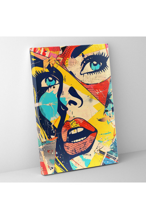 Popart Tarzı Duvar Dekorasyonu - Popart, Kanvas Tablo, Kanvas Tablo, Çizgi Roman Panoları