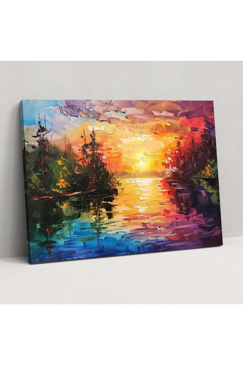 Leonid Afremov Tarzı Duvar Dekorasyonu - Leonid Afremov, Duvar Tablosu, Kanvas, Duvar Dekorasyonu