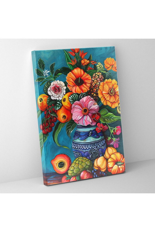 Frida Ressam Kahlo Tarzı Kanvas Tablo, Frida Ressam Kahlo, Kanvas Tablo, Duvar Dekorasyonu