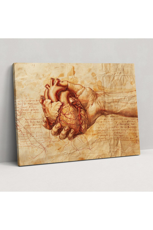 Leonardo Da Vinci Duvar Tablosu - Leonardo Da Vinci, Duvar Dekorasyonu, Kanvas Tablo, Kanvas Tablo