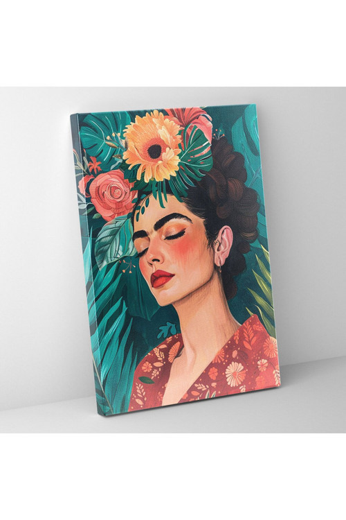 Frida Ressam Tarzı Duvar Dekorasyonu - Frida Ressam, Duvar Tablosu, Kanvas Tablo, Kanvas Tablo