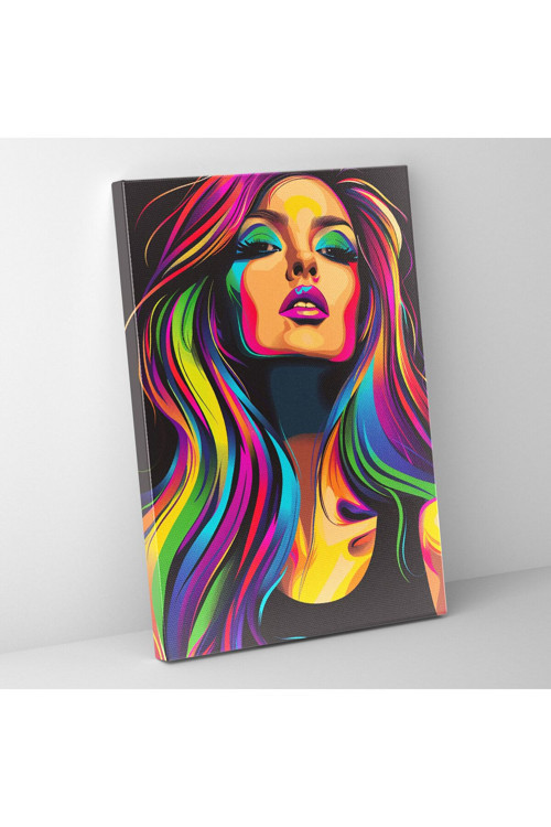 Popart Tarzı Kanvas Tablo - Popart, Duvar Dekorasyonu, Ev Dekorasyonu, Popart Tarzı