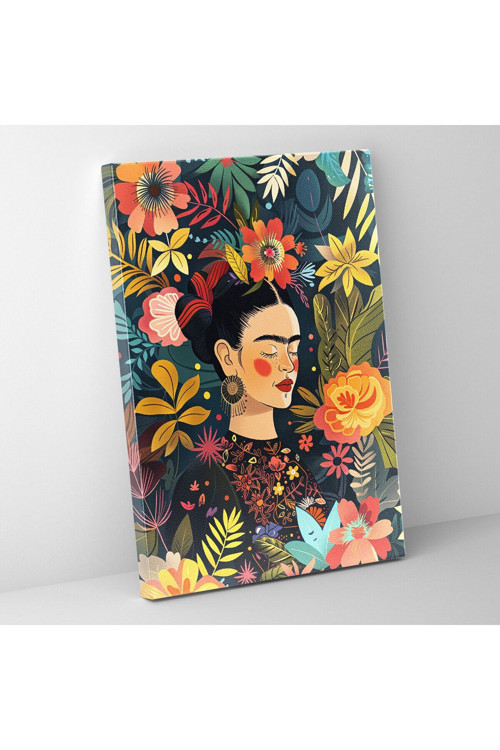 Frida Ressam Tarzı Duvar Tablosu - Frida Ressam, Ev Dekorasyonu, Kanvas Tablo, Frida Ressam Tarzı