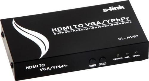 Hdmı To Vga + Ypbpr Çevirici Adaptör SL-Hv67