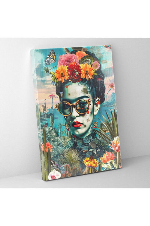 Frida Ressam Tarzı Duvar Tablosu - Frida Ressam, Kanvas Tablo, Frida Ressam Tarzı, Kanvas Tablo Tablo