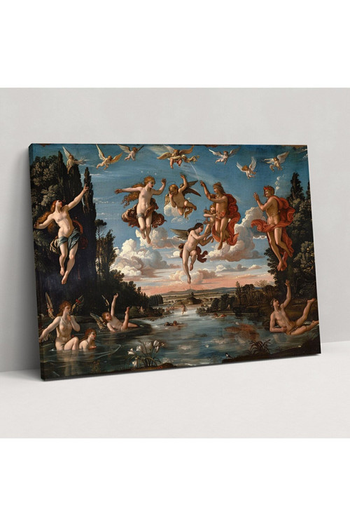 Erdem Ve Ahlaksızlık Alegorisi Leonardo Da Vinci Kanvas Tablo, Leonardo Da Vinci