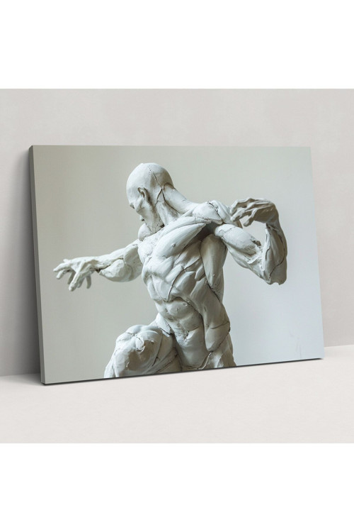 Michelangelo Kaslı Figür Kanvas Tablo, Michelangelo, Duvar Tablosu