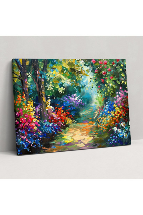 Çiçek Bahçesi Leonid Afremov Kanvas Tablo, Leonid Afremov Kanvas Tablo, Duvar Dekorasyonu