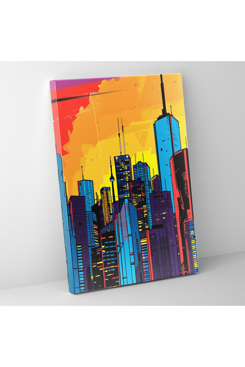 Popart Tarzı Kanvas Tablo - Popart, Duvar Tablosu, Duvar Dekorasyonu, Kanvas Tablo