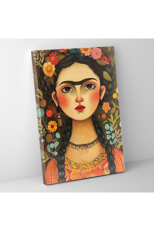 Frida Ressam Tarzı Ev Dekorasyonu, Frida Ressam, Kanvas Tablo, Duvar Dekorasyonu