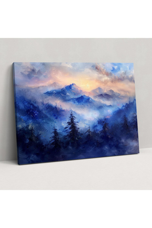 Dağ Manzarası Leonid Afremov Kanvas Tablo Tablo, Leonid Afremov, Kanvas Tablo Tablo