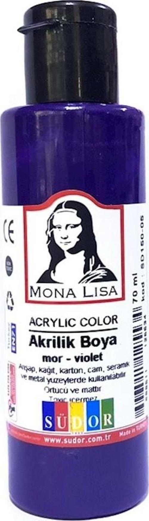 Monalisa Akrilik Boya 70 Ml Mor Sd150-05 (12 Li Paket)
