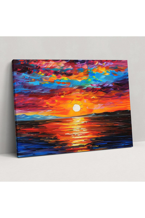 Leonid Afremov Gün Batımı Kanvas Tablo, Leonid Afremov Kanvas Tablo